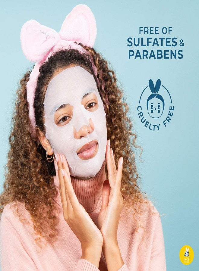 فايستوري قناع الوجه للعناية بالبشرة من فيستوري كي بيوتي - قناع ورقي مُرمم للبشرة مع غذاء ملكات النحل والصبار | يُزيل التوتر، ويمنح البشرة نضارة وإشراقة (عبوة من 10 قطع) - Image 5